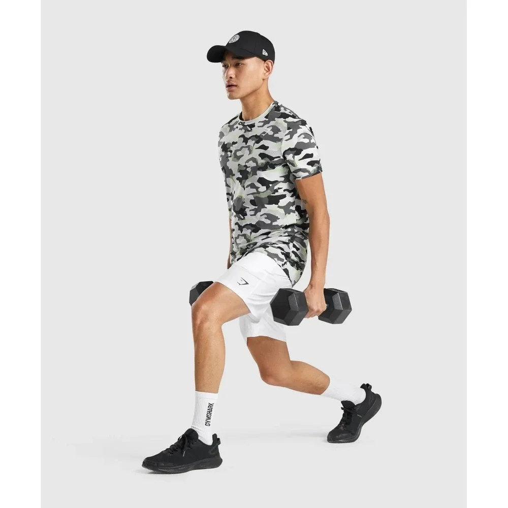 Gymshark Shorts Mens‎ Large White Arrival 7